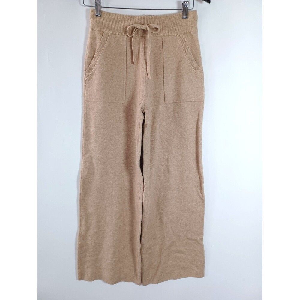 Sundance Pants Wool Blend Wide Leg Knit XS Pockets Lounge‎ Minimalist Lagenlook